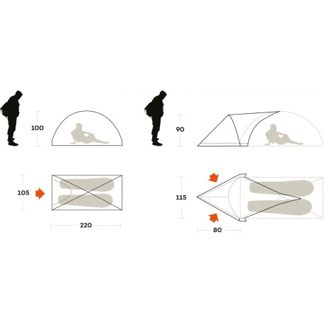 Abside Tenda Ferrino Blizzard 2 Apsis 6 Abside Tenda Ferrino Blizzard 2 Apsis - immagine 4