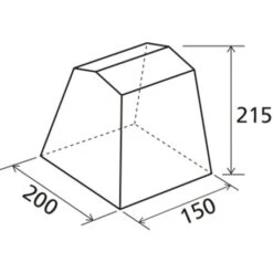 Cucinotto Brunner Gusto II NG 200X150 -Campeggio All'aperto cucinotto gusto ii ng 1 3