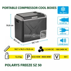 Frigo Congelatore Portatile Brunner Polarys Freeze SZ 50 40 Frigo Congelatore Portatile Brunner Polarys Freeze SZ 50 -Campeggio All'aperto frigo congelatore portatile brunner polarys freeze sz 50 bivalente compressione 18