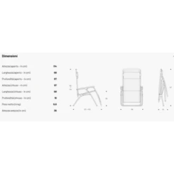 Poltrona Reclinabile LaFuma R Clip Ocean 7 Poltrona Reclinabile LaFuma R Clip Ocean -Campeggio All'aperto sdraio reclinabile r clip ocean 3