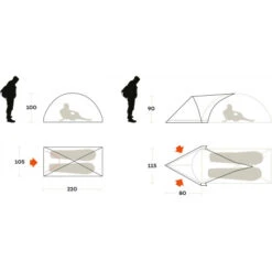 Tenda Ferrino Blizzard 2 -Campeggio All'aperto tenda ferrino blizzard 2 spedizioni monotelo estreme nuova paleria 2