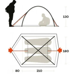 Ferrino Tenda Kalahari 3 -Campeggio All'aperto tenda ferrino kalahari 3 due ingressi areata comoda vacanze mare 3