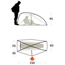 Tenda Ferrino Nemesi 1 PRO -Campeggio All'aperto tenda ferrino nemesi 1 pro leggera intuitiva struttura interna rapido montaggio hiker ciclismo 6